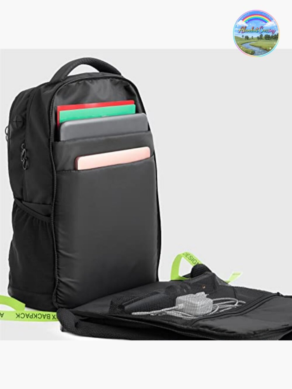 Waterproof 17.3" Laptop Backpack, Travel Rucksack, Durable, Lightweight, USB - Picture 4 of 6